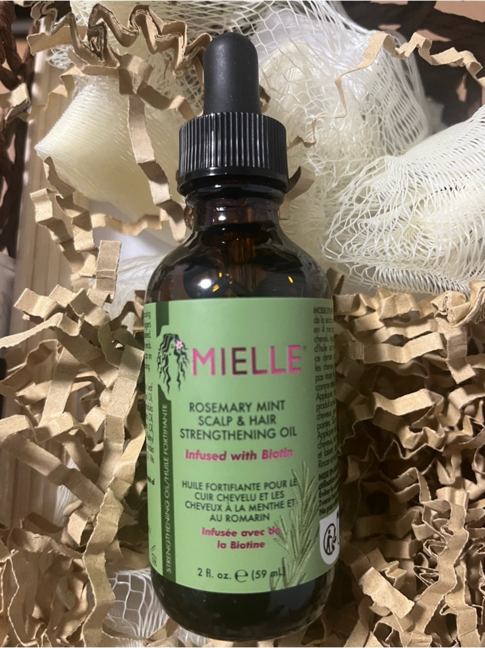 31.MIELLE Rosemary Mint Scalp & Hair Oil - 59ml Bottle with Dropper Applicator
